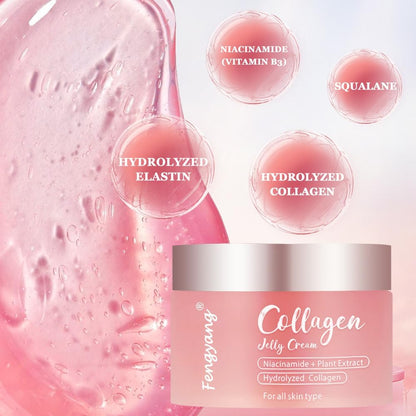 ® Collagen Jelly Cream, Anti-Aging Feuchtigkeitspflege, Boosts Skin'S Barrier Hydration, Stärkt Die Feuchtigkeitsbarriere Der Haut