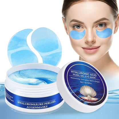 Augenpads Eye Mask Hyaluronsäure Collagen - Gegen Augenringe Tränensäcke Falten Dunkle Kreise & Puffiness, Eye Patch Hydrogel, anti Aging Augen Pads Mit Kühlend Feuchtigkeit 60Pcs