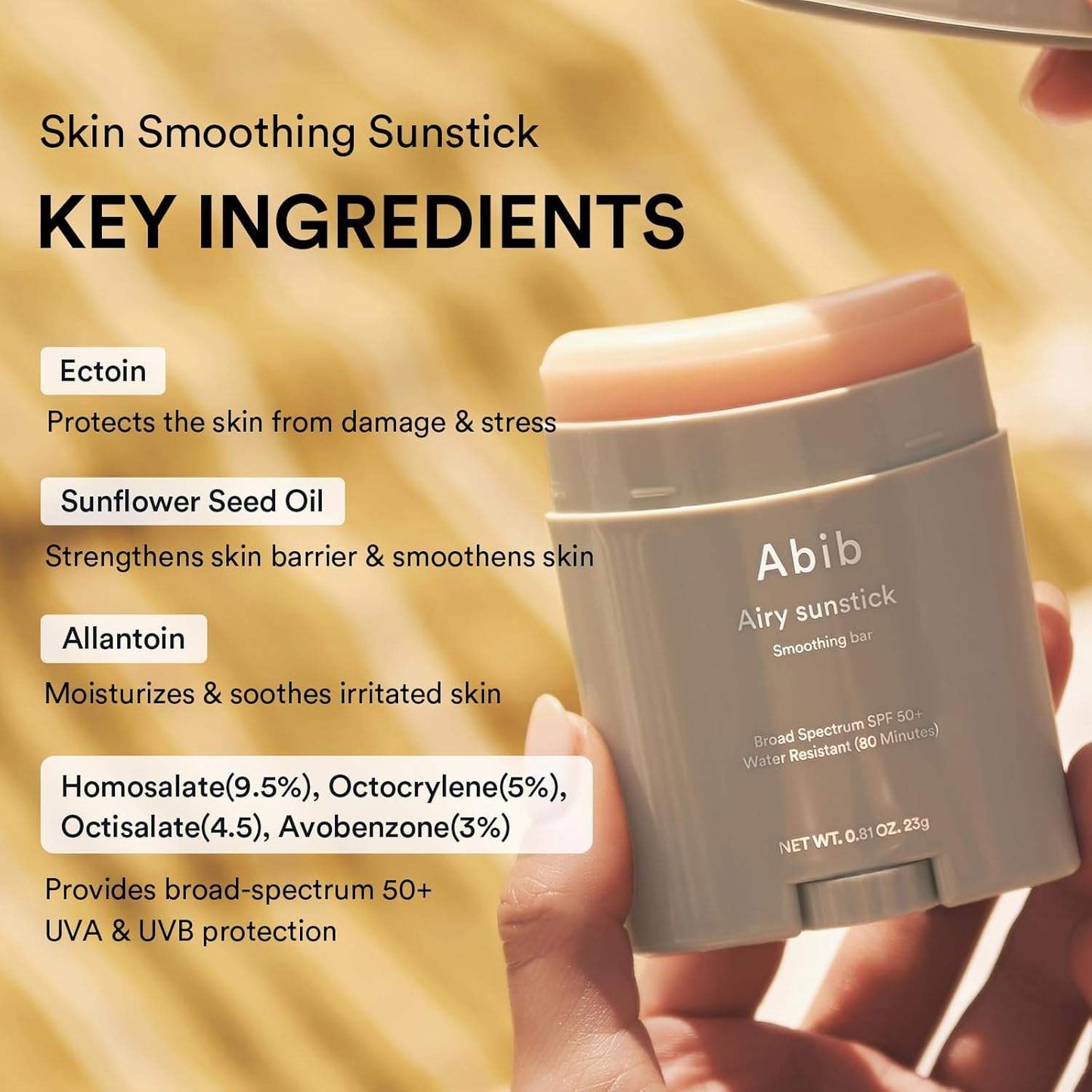 Abib Airy Sunstick Smoothing Bar 23g